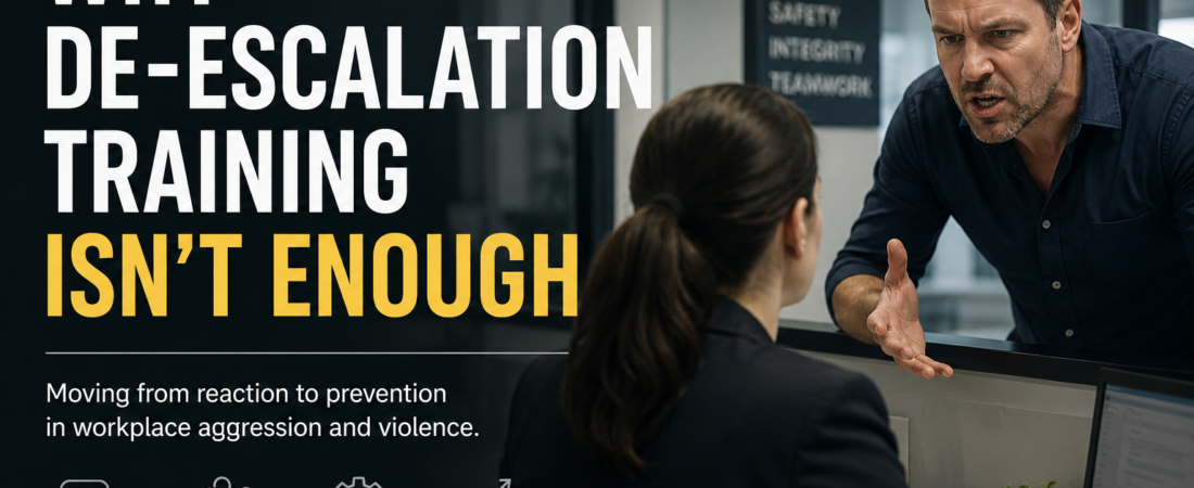 Your de-escalation training is failing
